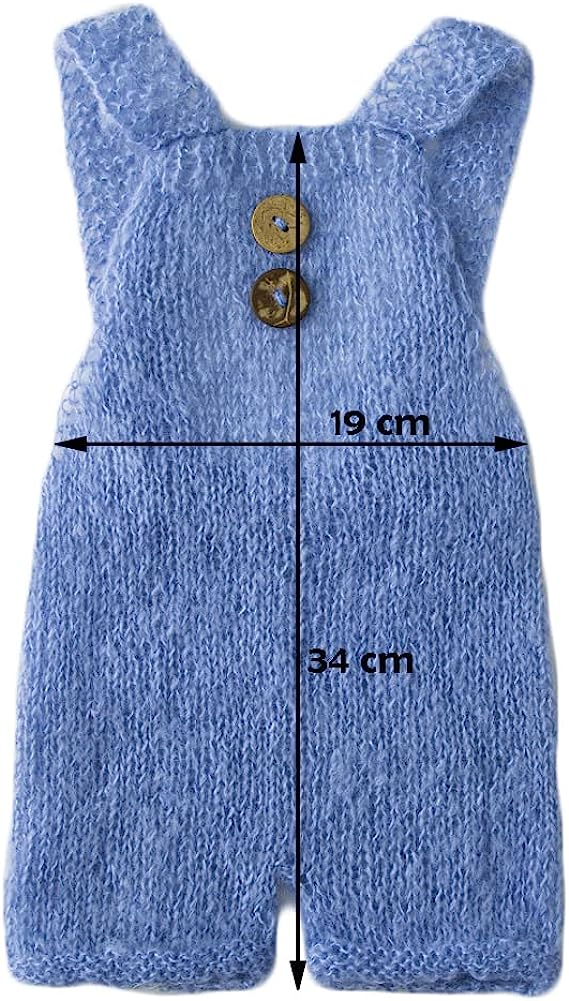 Baby Photography Props Boy Girl Photo Shoot Outfits Newborn Crochet Costume Infant Knitted Clothes Mohair Outfit - Image 3